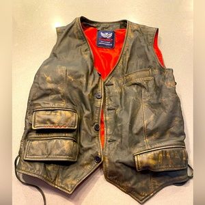 Leather vest